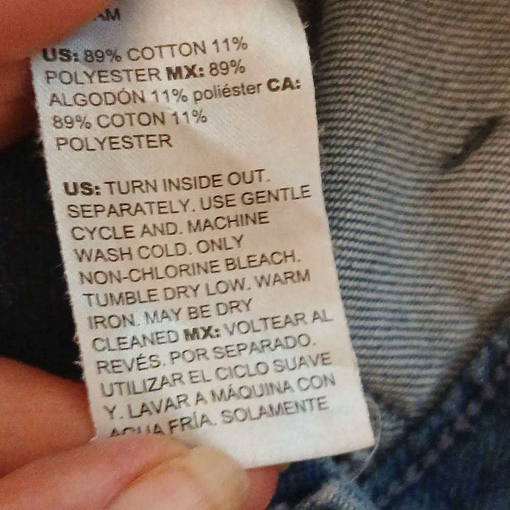 Chico's Blue Cropped Jeans US Size 2 - Picture 7 of 7